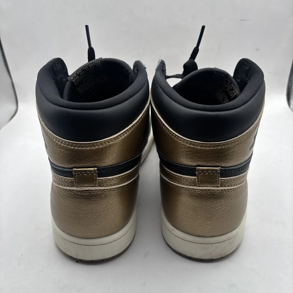 Nike Air Jordan 1 Retro OG High Black Gold US‎ 10 EXCELLENT! crease protector